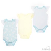 CC201-BS: Girls 3 Pack Bodysuits (0-3 Months)